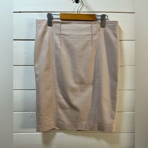 RIS SETLAKWE – Blush Beige Pencil Skirt – Size 12